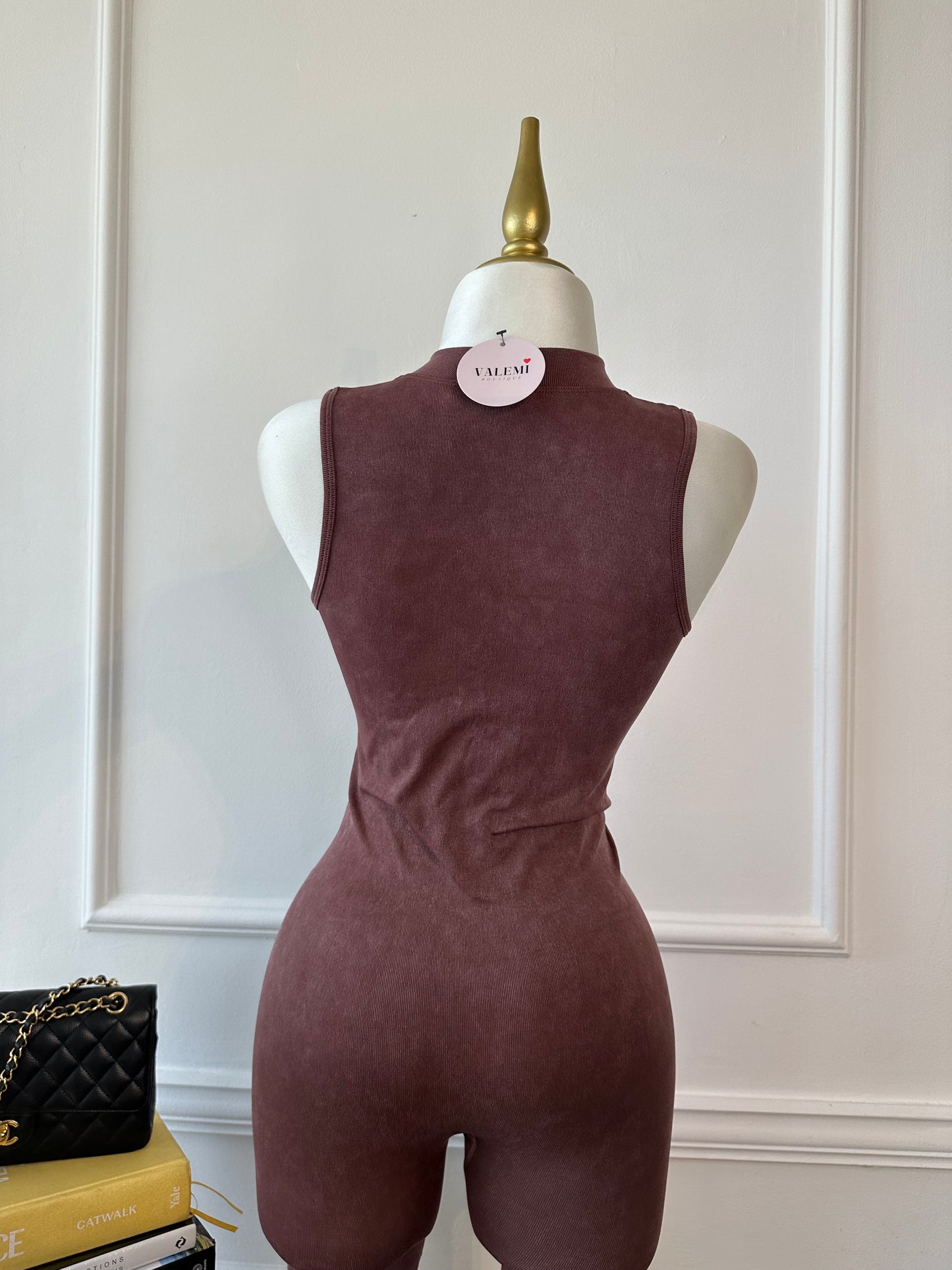 All Day Jumpsuit - Washed Brownie