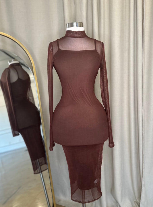 Amada Dress - Brown