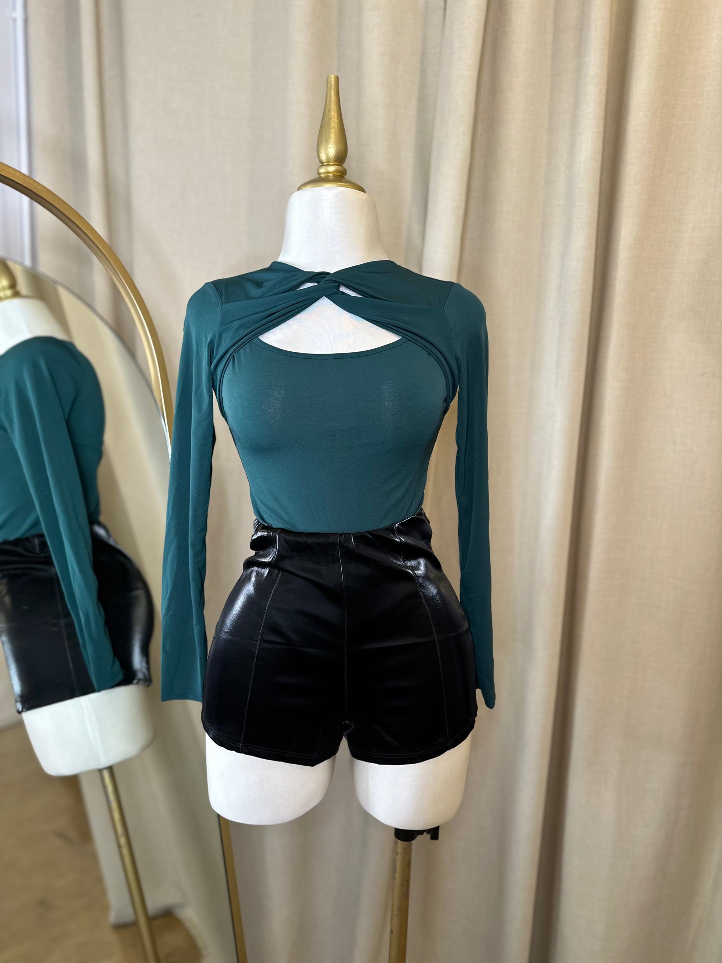 Anitta Bodysuit - Hunter Green